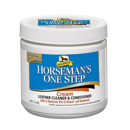 Absorbine Horseman's One Step Cream Leather Cleaner & Conditioner 15 oz. 428320
